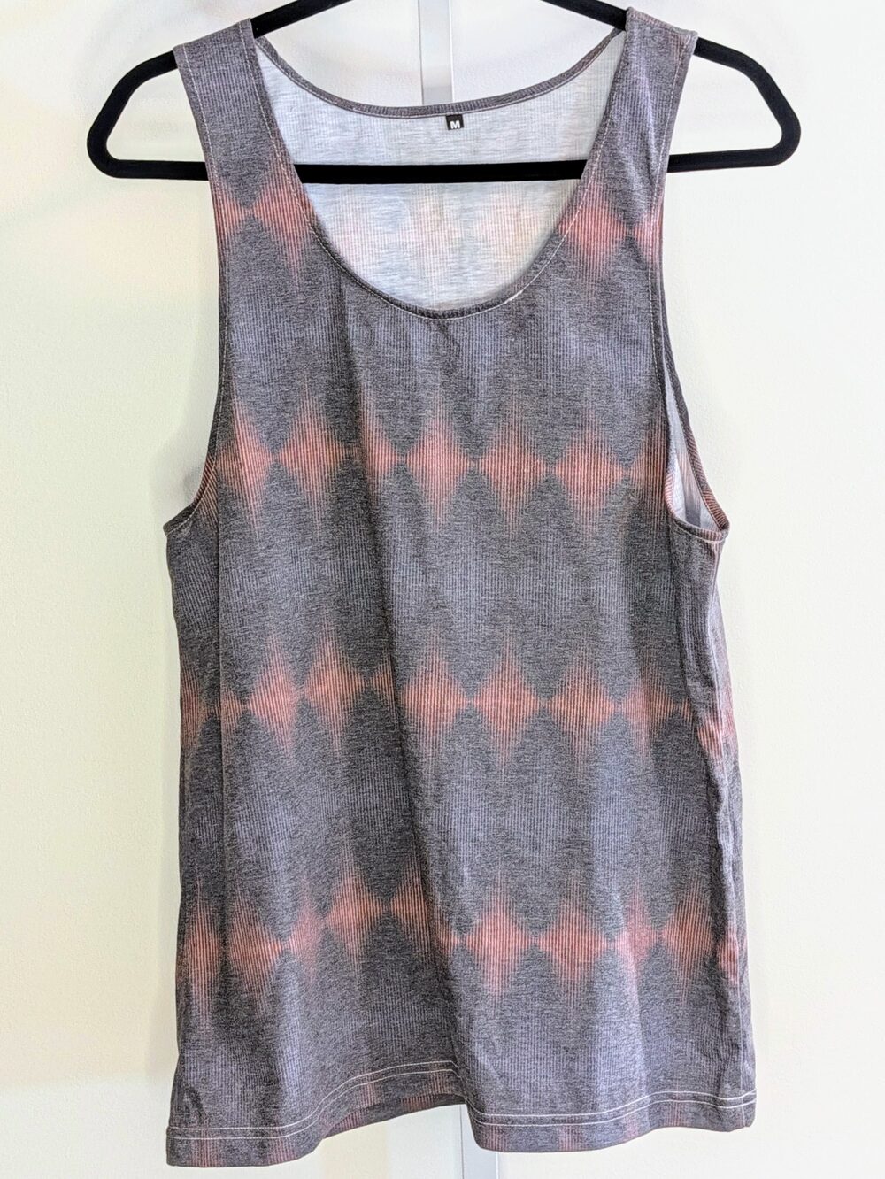 Men's Aztec Ikat Print Ribbed Tank Top